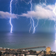 Illustration for article titled This long exposure shot makes a lightning storm look downright apocalyptic